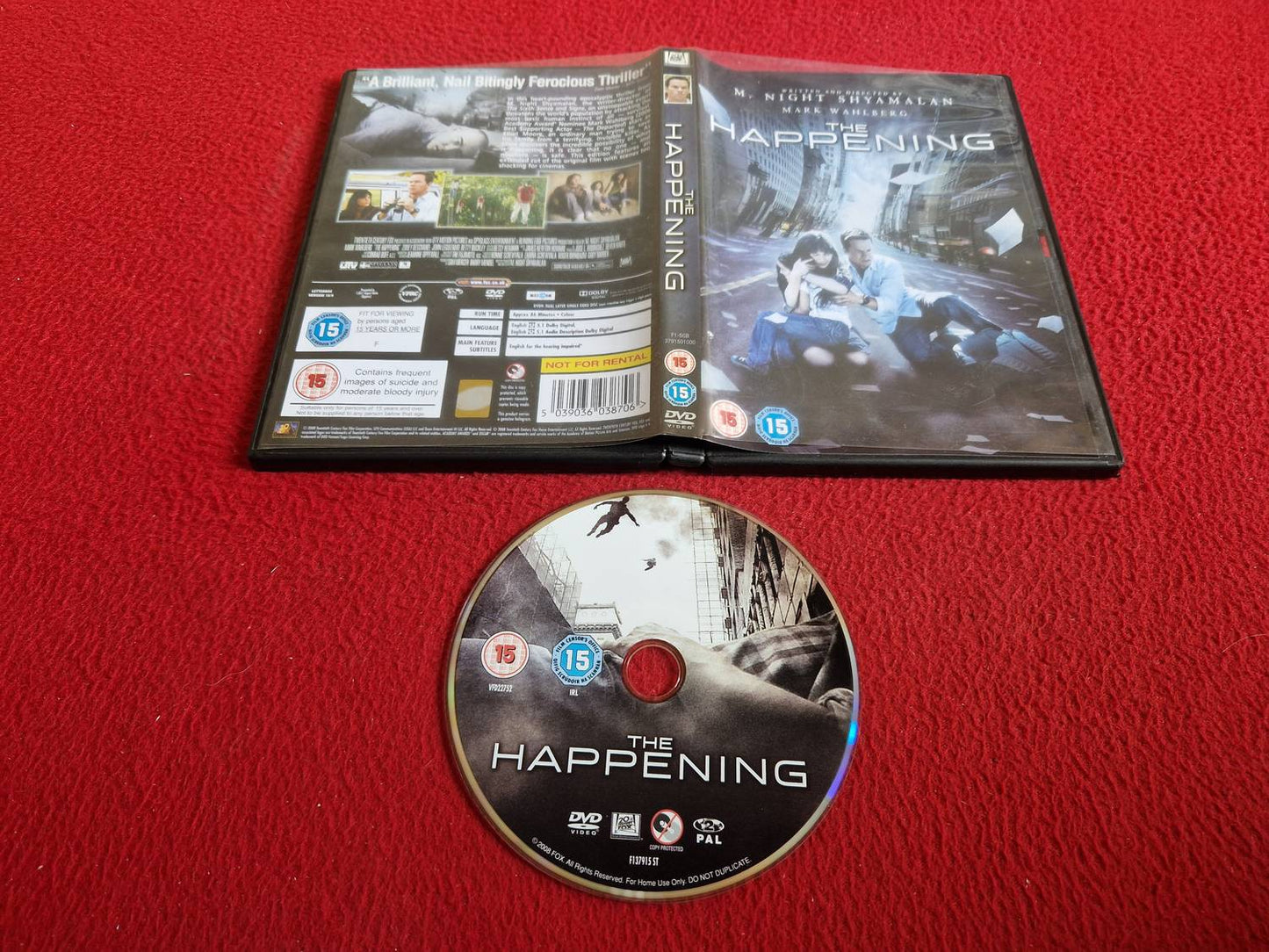 THE HAPPENING DVD