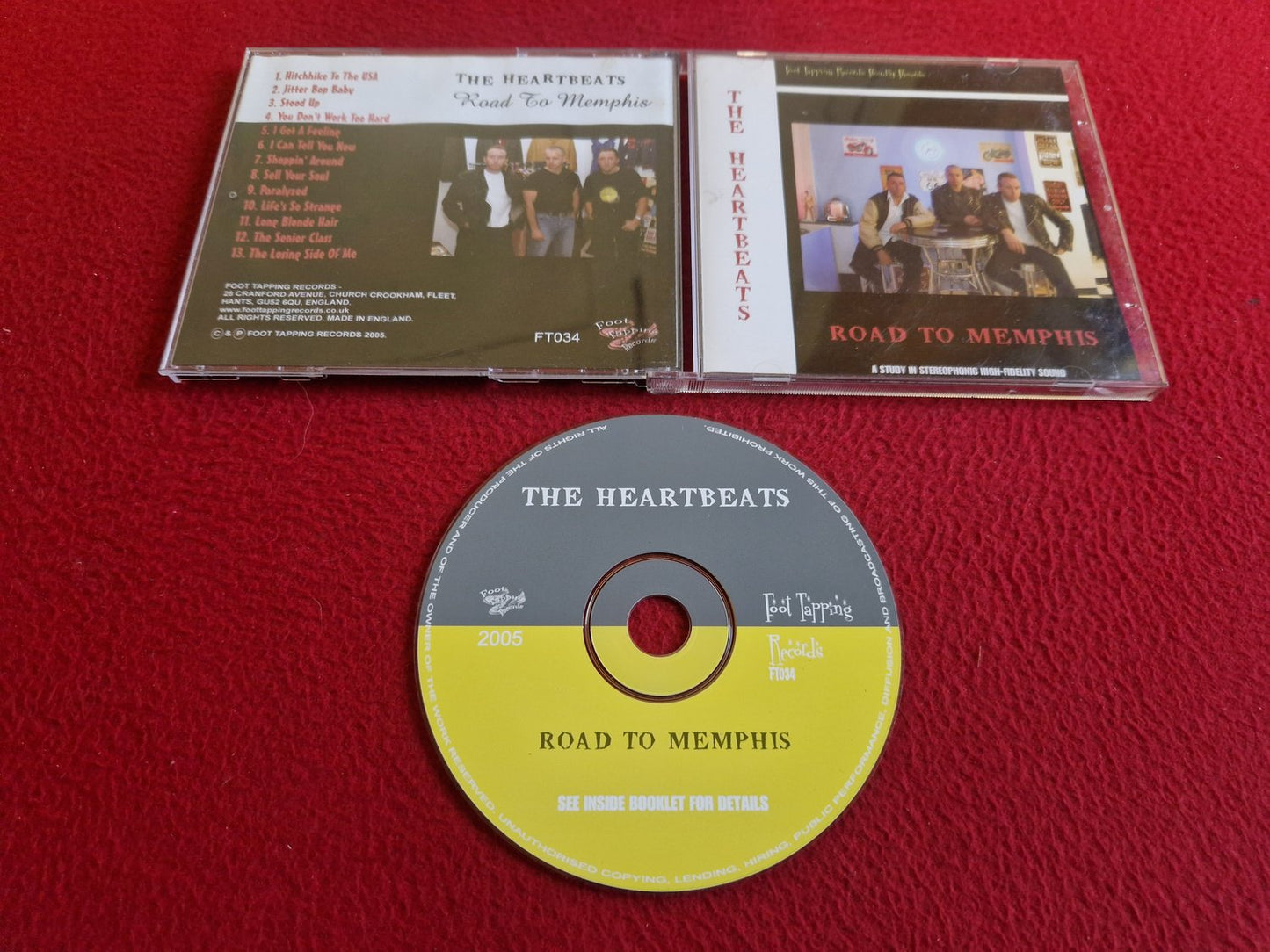 THE HEARTBEATS ROAD TO MEMPHIS CD