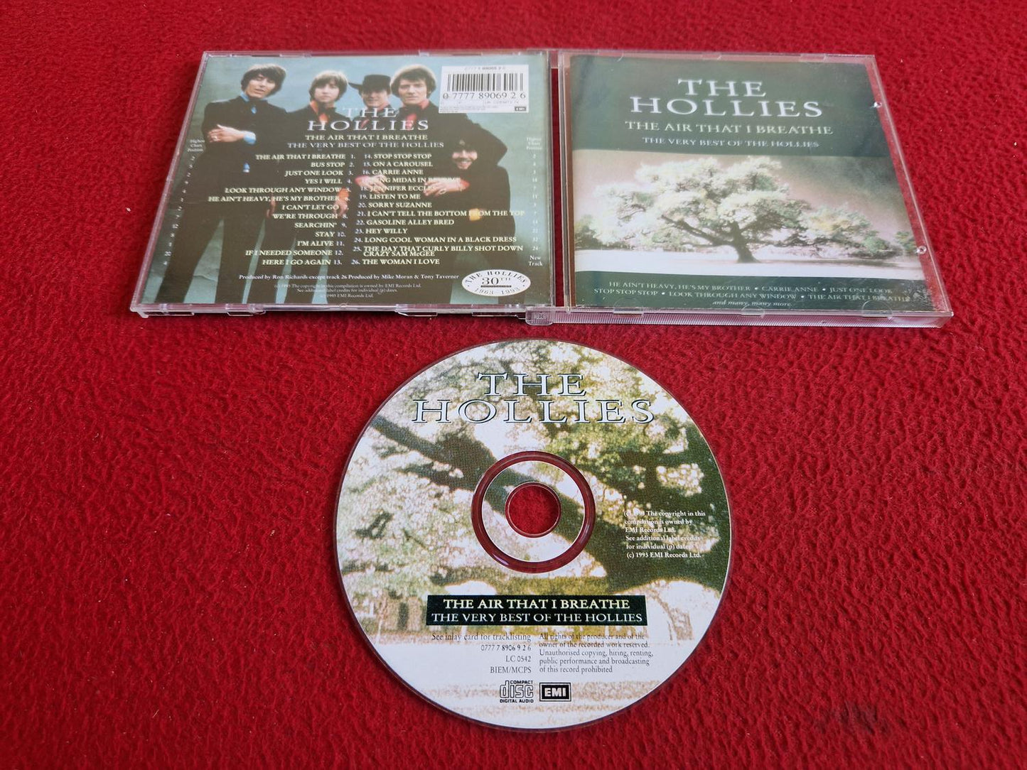 THE HOLLIES THE AIR THAT I BREATHE THE VERY BEST OF CD