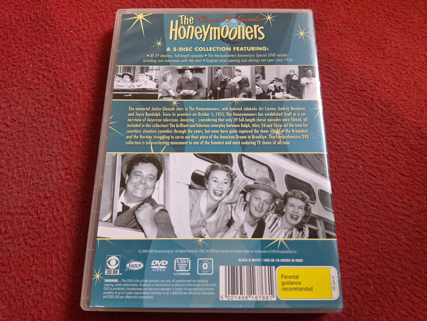 THE HONEYMOONERS CLASSIC 39 EPISODES [ REGION 1 / NTSC ] BOX DVD