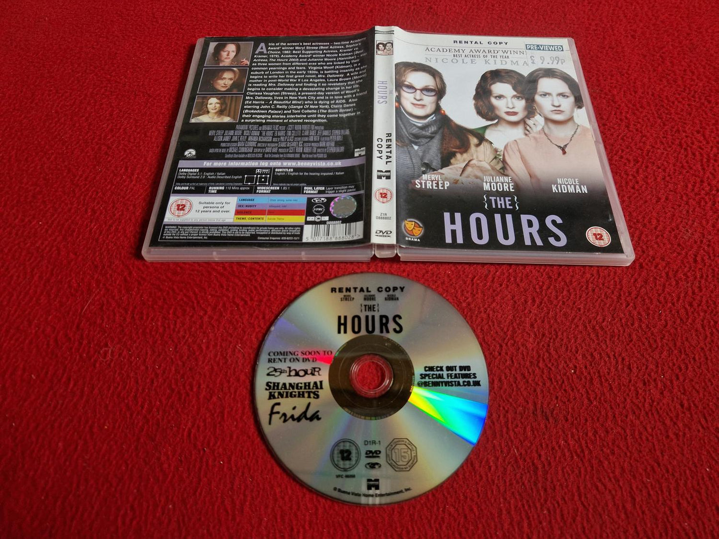 THE HOURS DVD