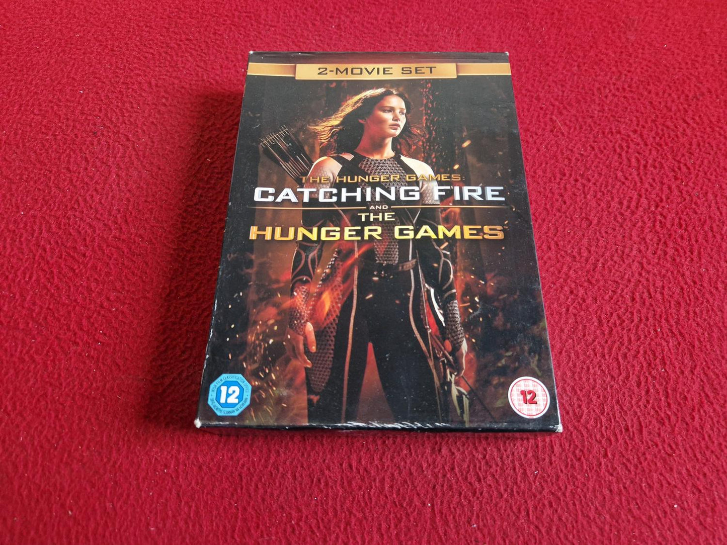 THE HUNGER GAMES CATCHING FIRE AND THE HUNGER GAMES BOX DVD
