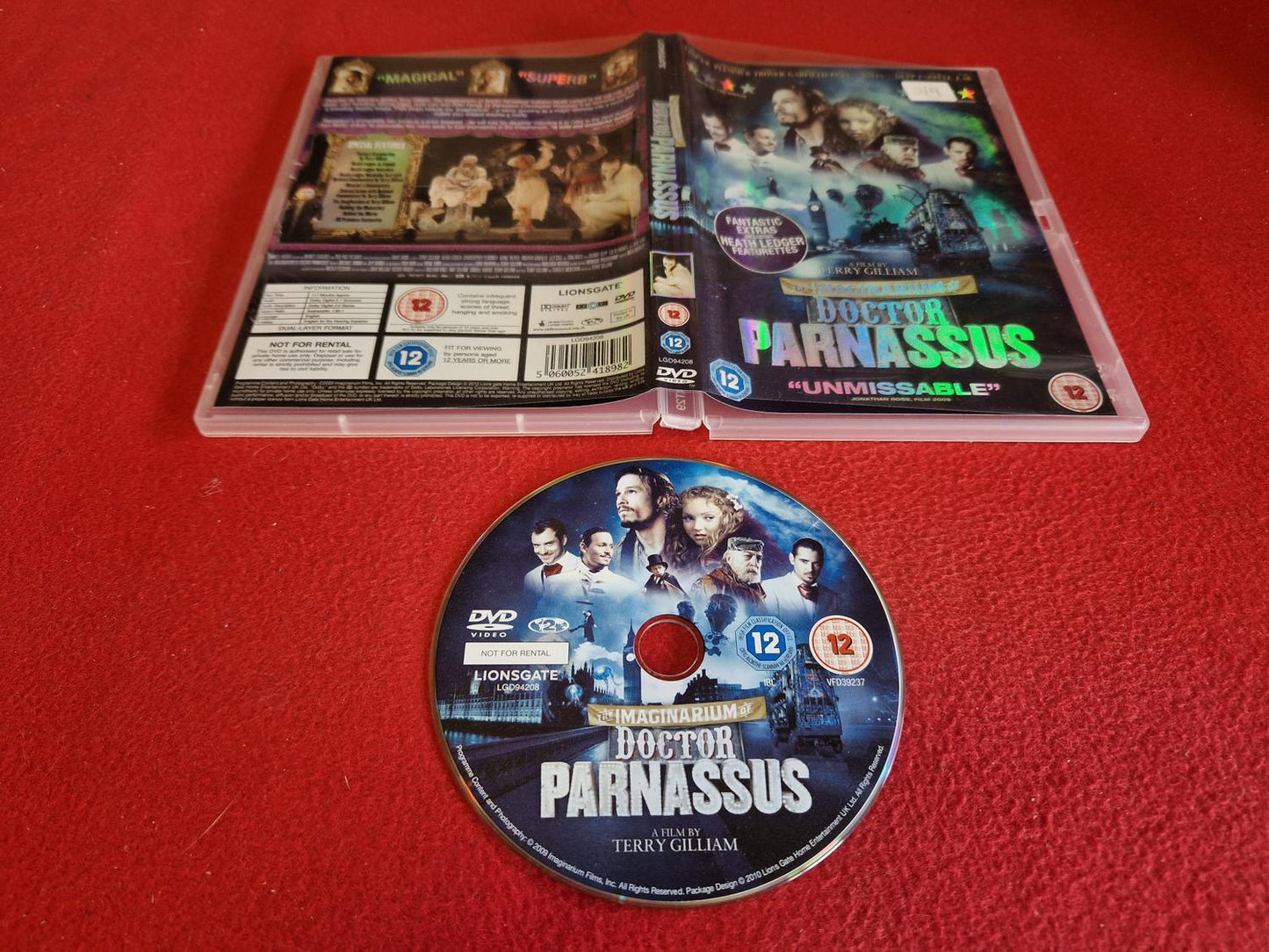 THE IMAGINARIUM OF DOCTOR PARNASSUS till DVD