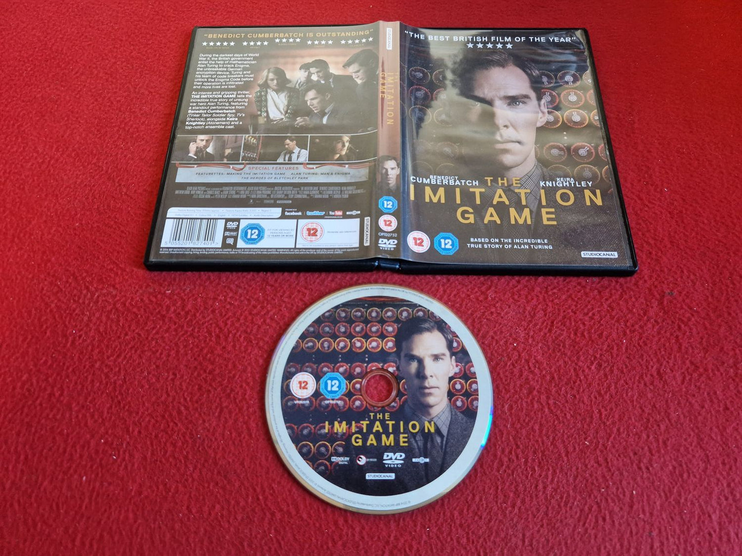 THE IMITATION GAME DVD