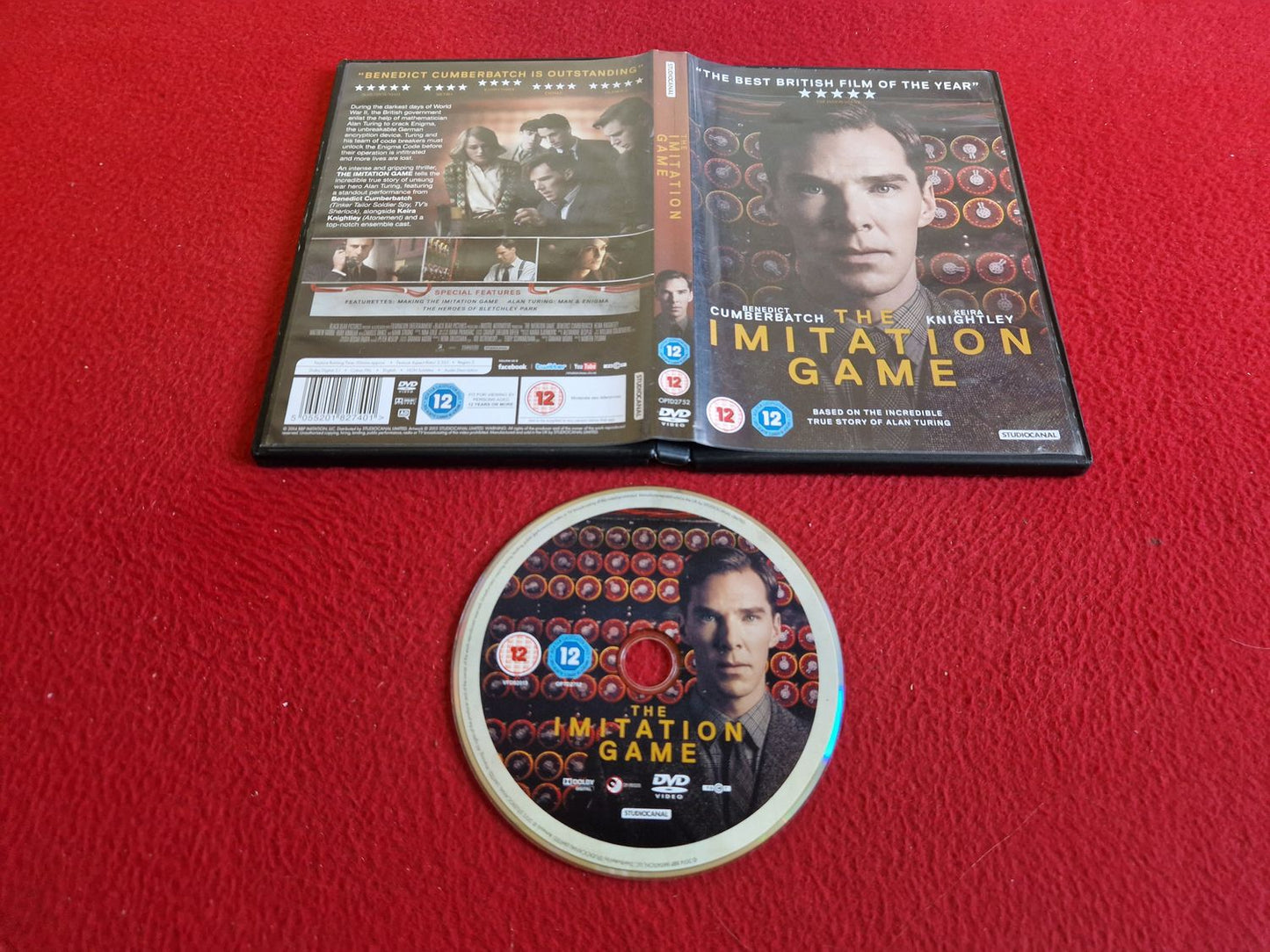 THE IMITATION GAME DVD