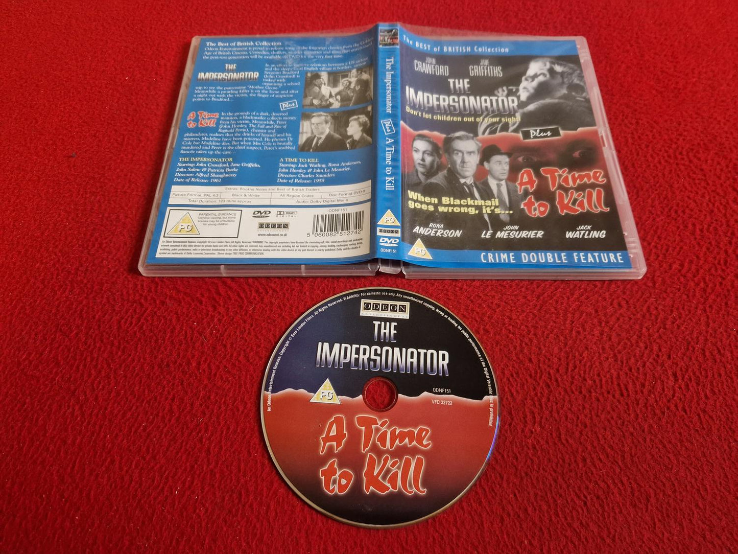 THE IMPERSONATOR / A TIME TO KILL DVD