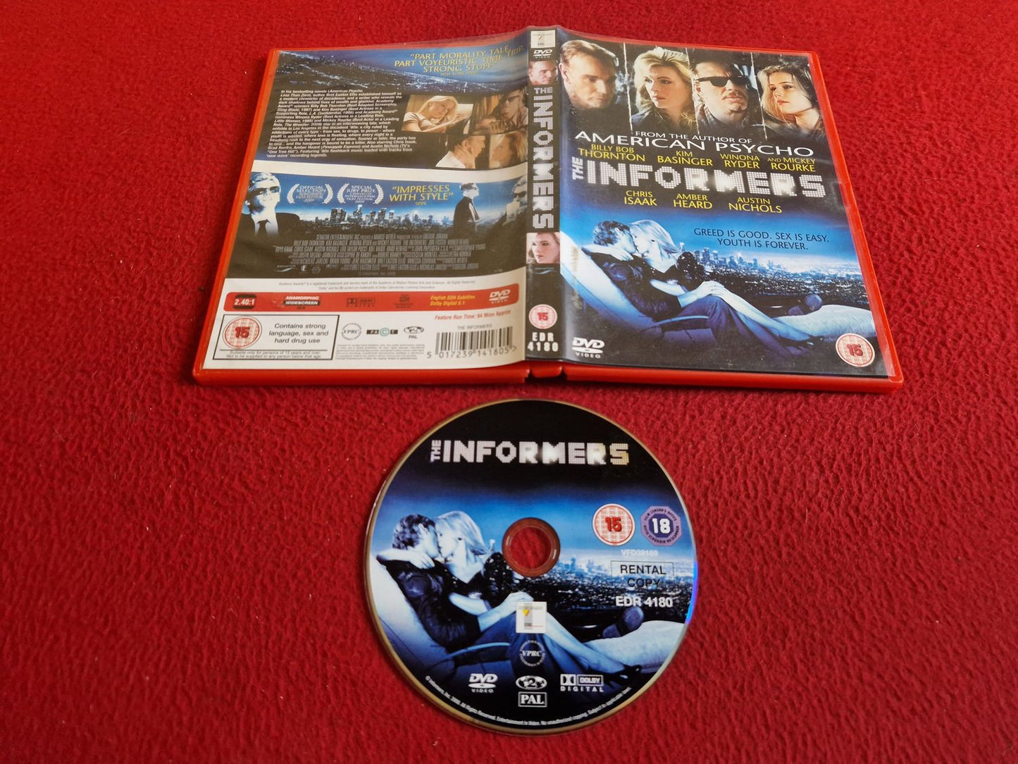 THE INFORMERS DVD
