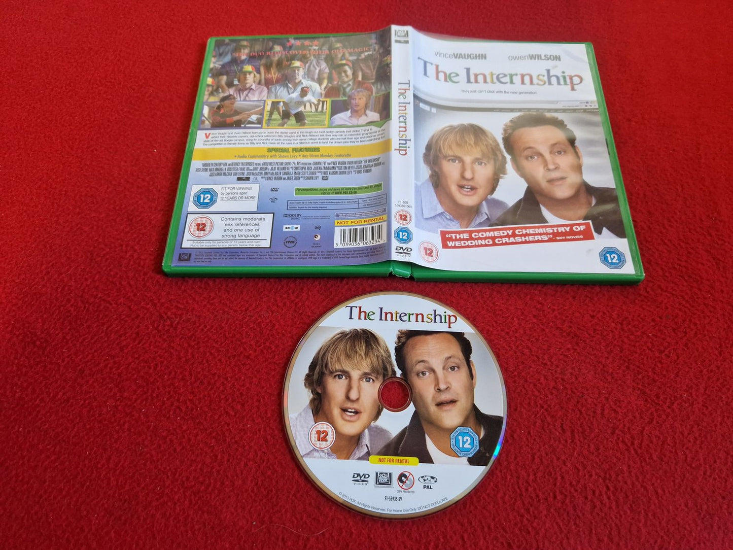 THE INTERNSHIP DVD