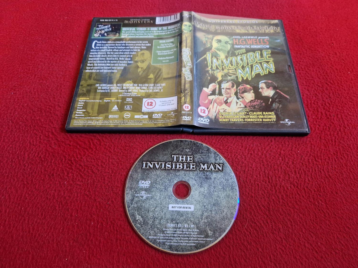 THE INVISIBLE MAN DVD