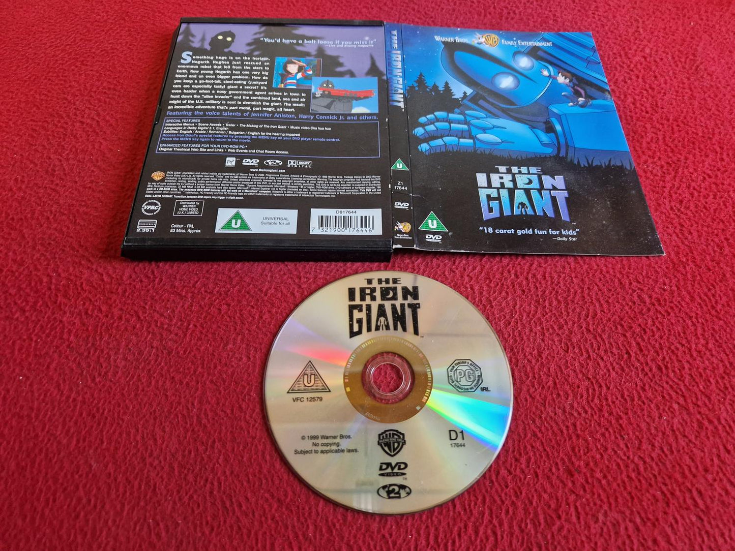 THE IRON GIANT [ SNAPCASE ] DVD