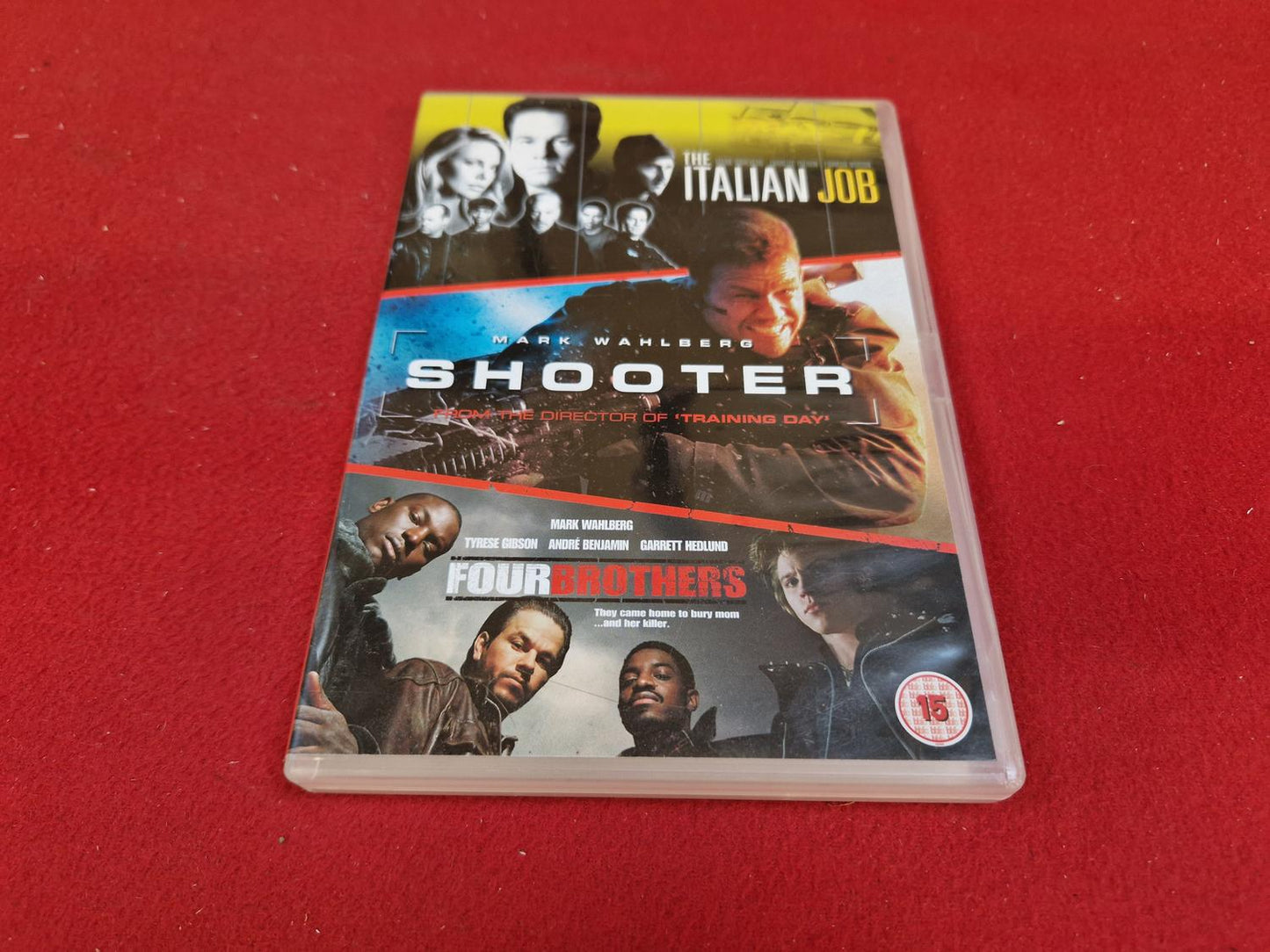 THE ITALIAN JOB / SHOOTER / FOUR BROTHERS BOX till DVD