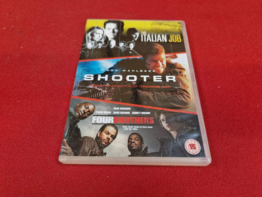 THE ITALIAN JOB / SHOOTER / FOUR BROTHERS BOX till DVD