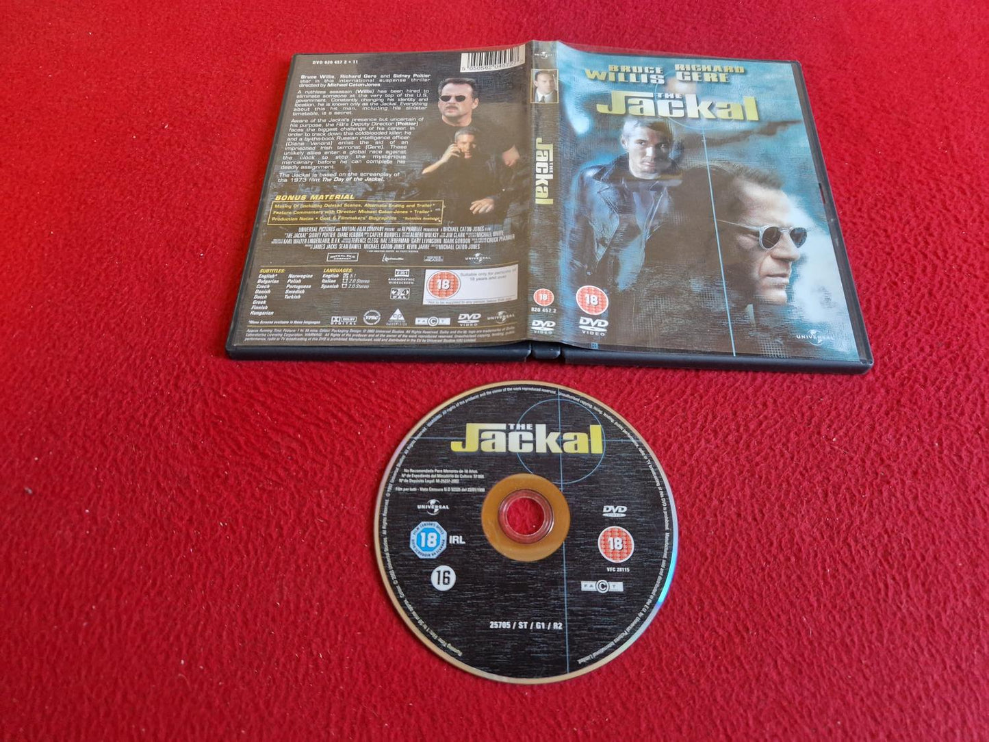 THE JACKAL [ SVENSK TEXT ] DVD
