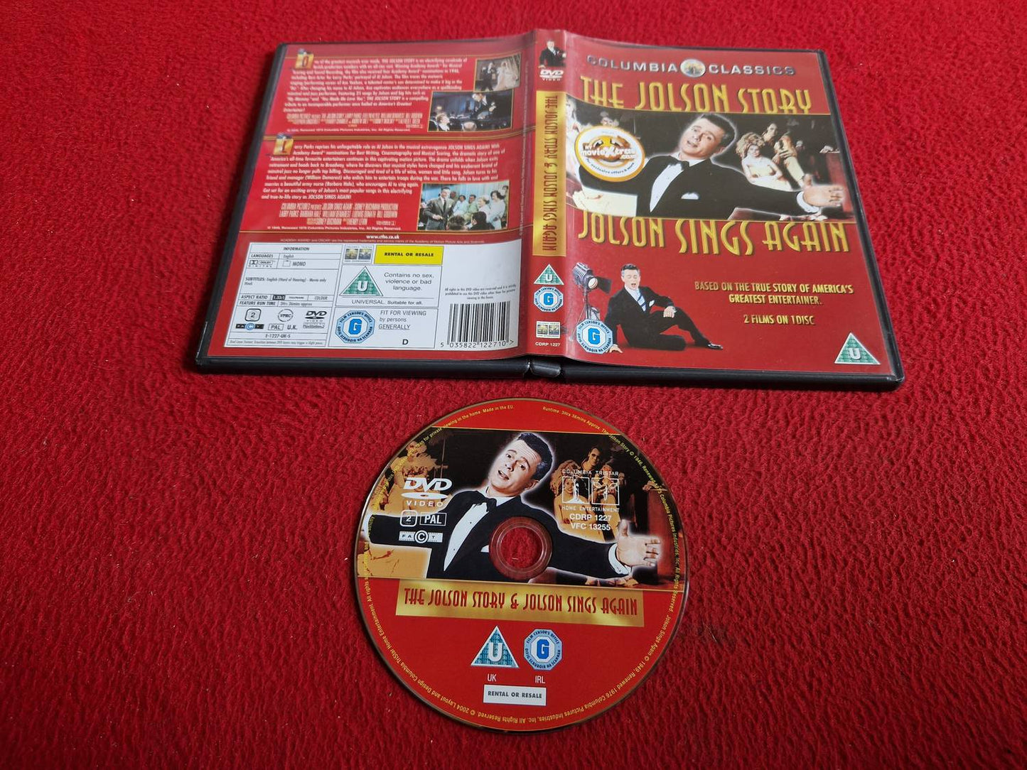 THE JOLSON STORY / JOLSON SINGS AGAIN DVD