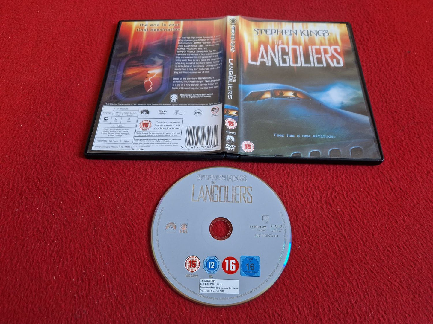 THE LANGOLIERS DVD