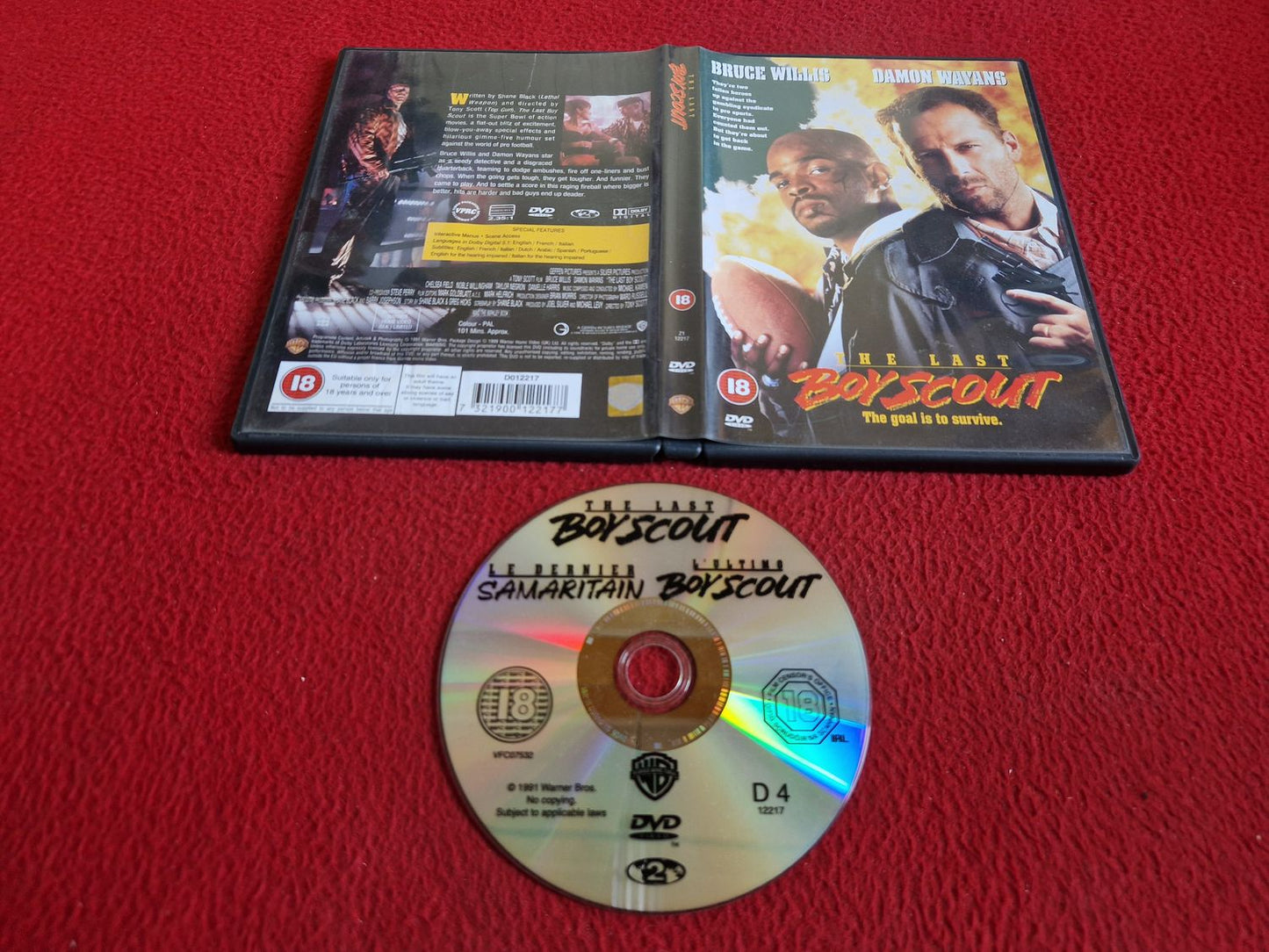 THE LAST BOYSCOUT DVD