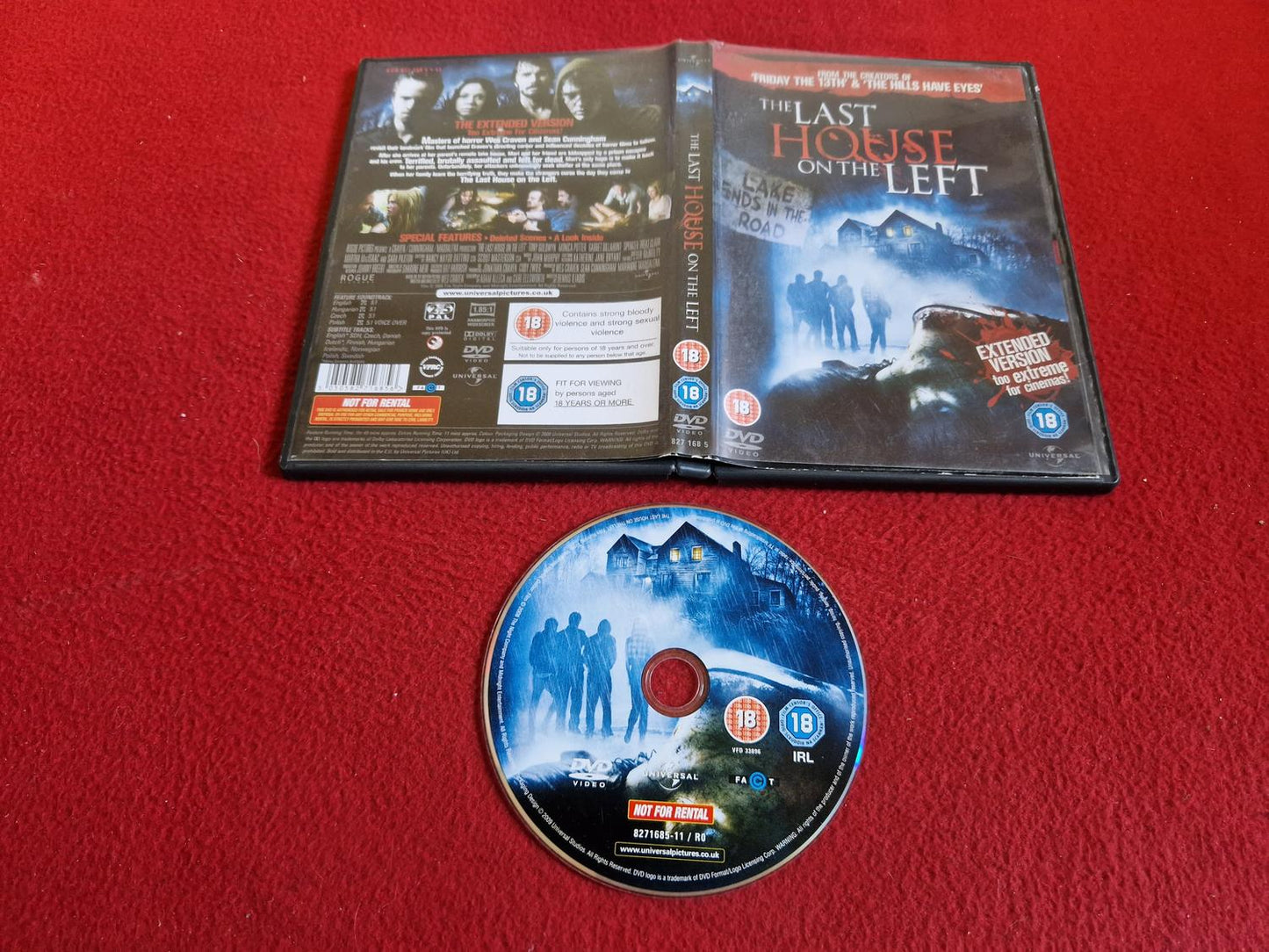 THE LAST HOUSE ON THE LEFT DVD