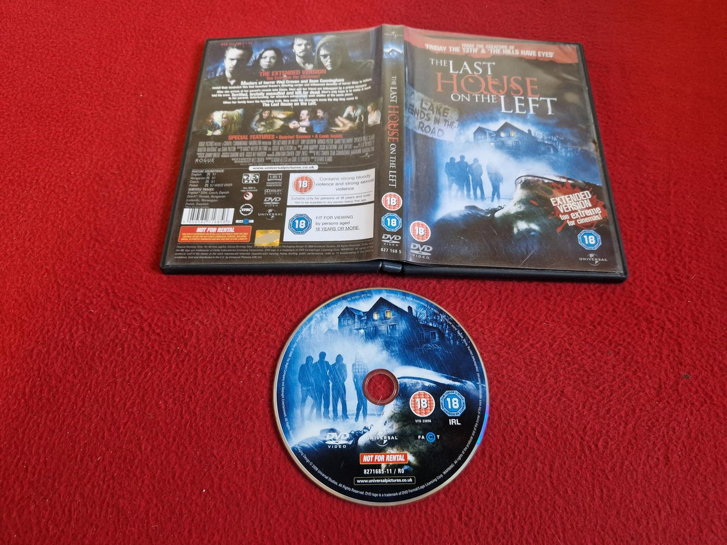 THE LAST HOUSE ON THE LEFT DVD