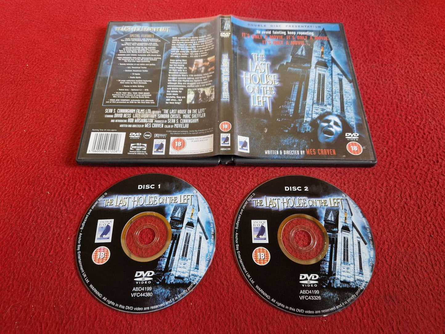 THE LAST HOUSE ON THE LEFT DVD