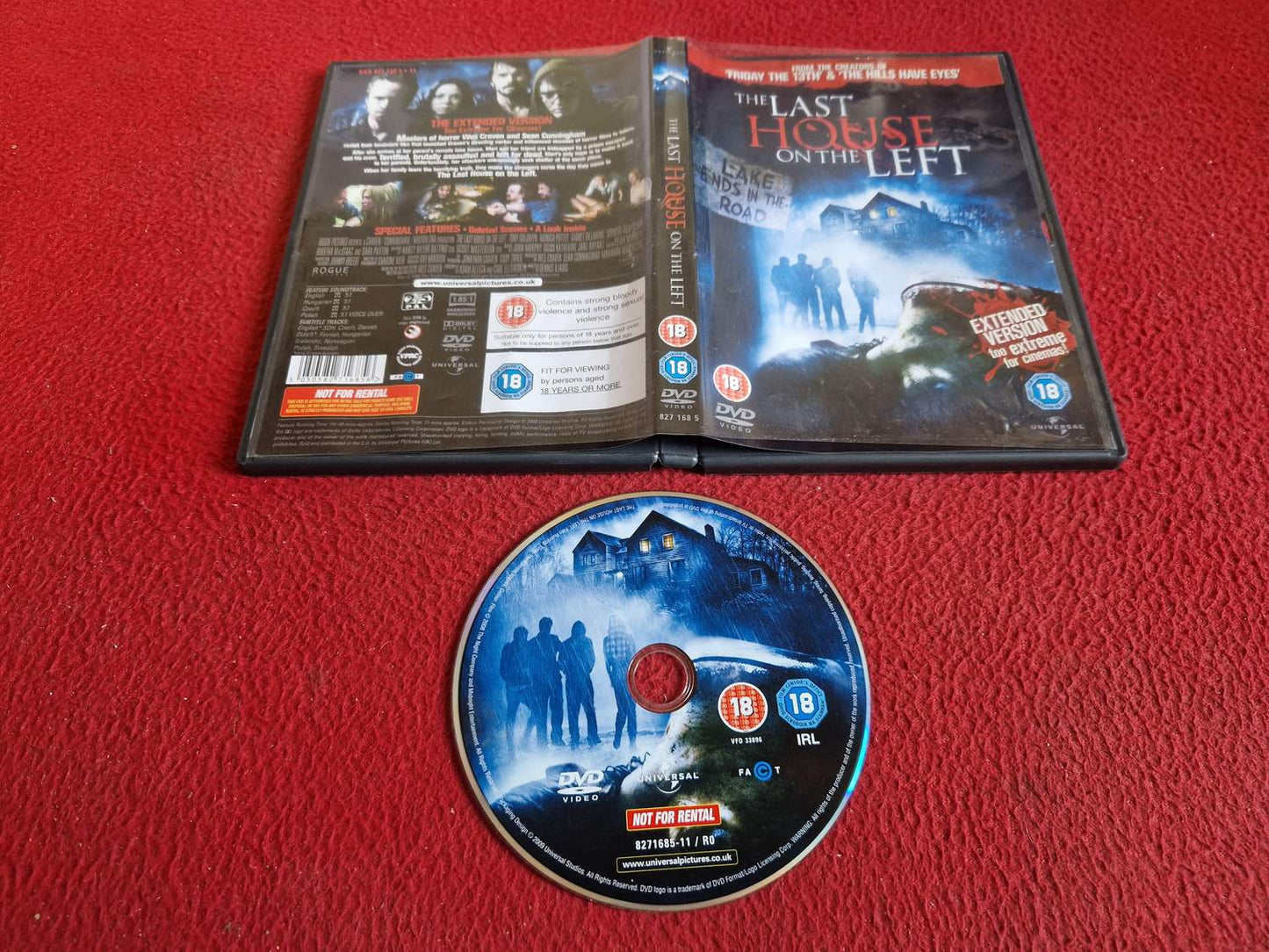 THE LAST HOUSE ON THE LEFT DVD