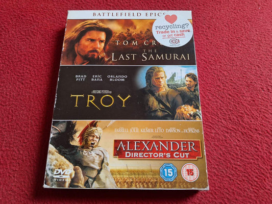 THE LAST SAMURAI / TROY / ALEXANDER BOX DVD