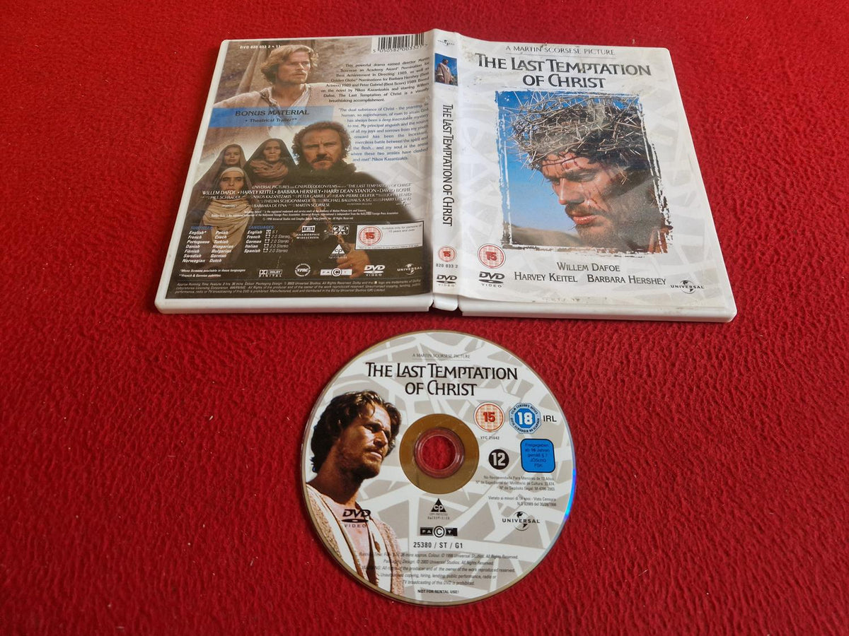 THE LAST TEMPTATION OF CHRIST DVD