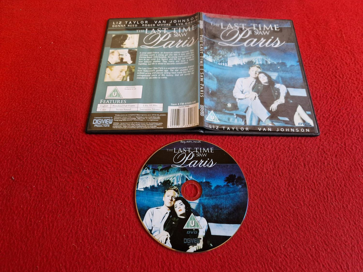 THE LAST TIME I SAW PARIS DVD
