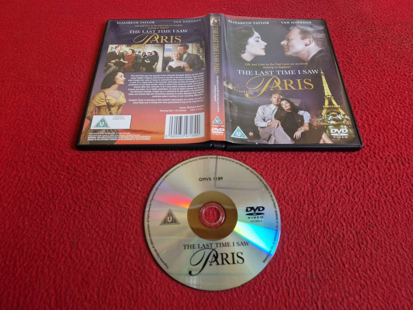 THE LAST TIME I SAW PARIS DVD