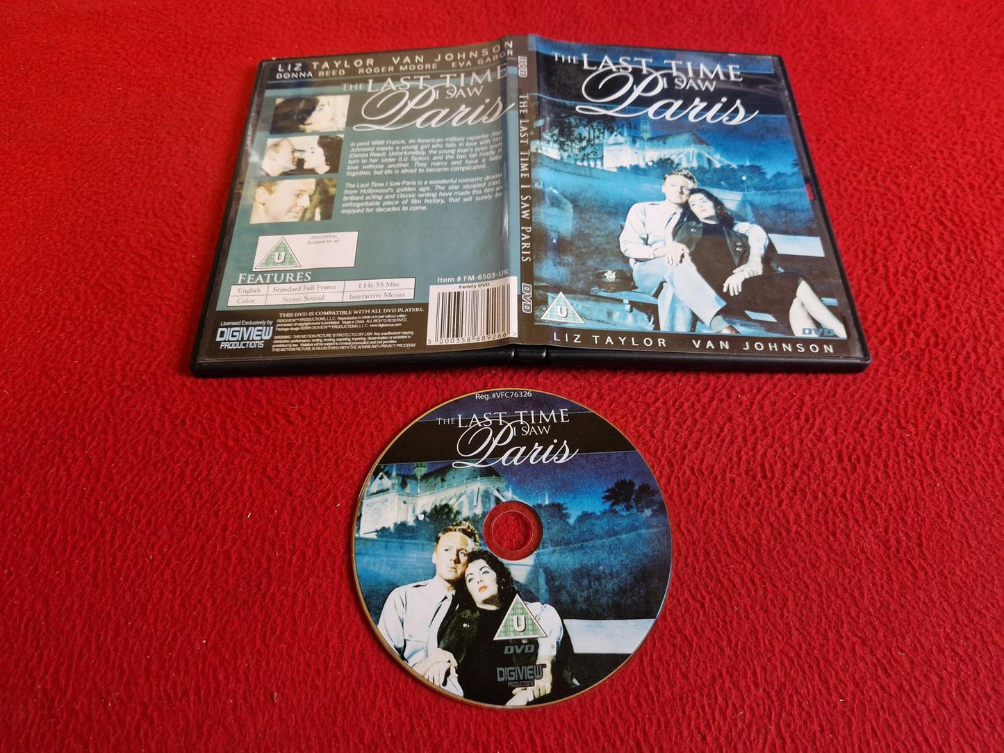 THE LAST TIME I SAW PARIS [ LIZ TAYLOR ] DVD