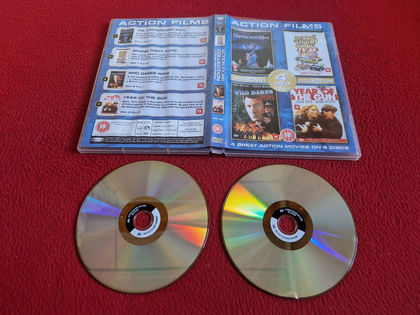 THE LAWNMOWER MAN / GRAND THEFT AUTO / WHO DARES WIN / YEAR OF THE GUN DVD