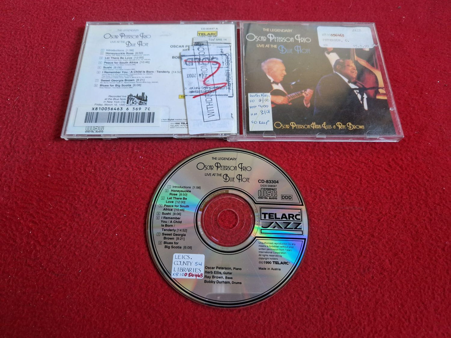THE LEGENDARY OSCAR PETERSON TRIO LIVE AT THE BLUE NOTE CD