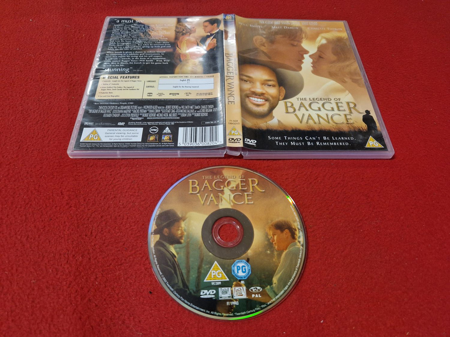 THE LEGEND OF BAGGER VANCE till DVD