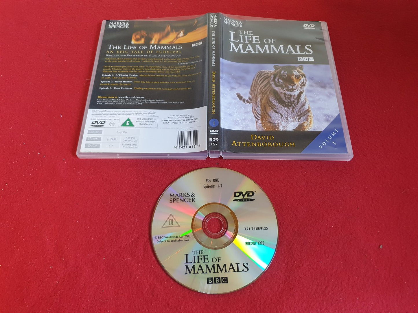 THE LIFE OF MAMMALS VOLUME 1 [ DAVID ATTENBOROUGH ] till DVD