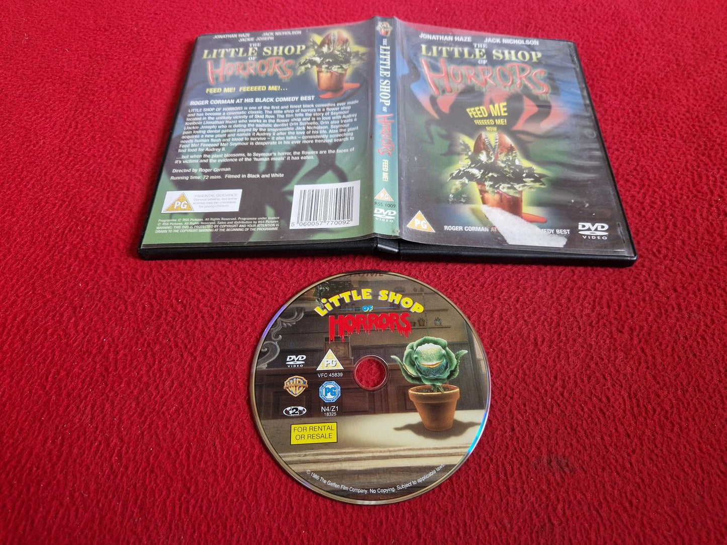 THE LITTLE SHOP OF HORRORS  DVD