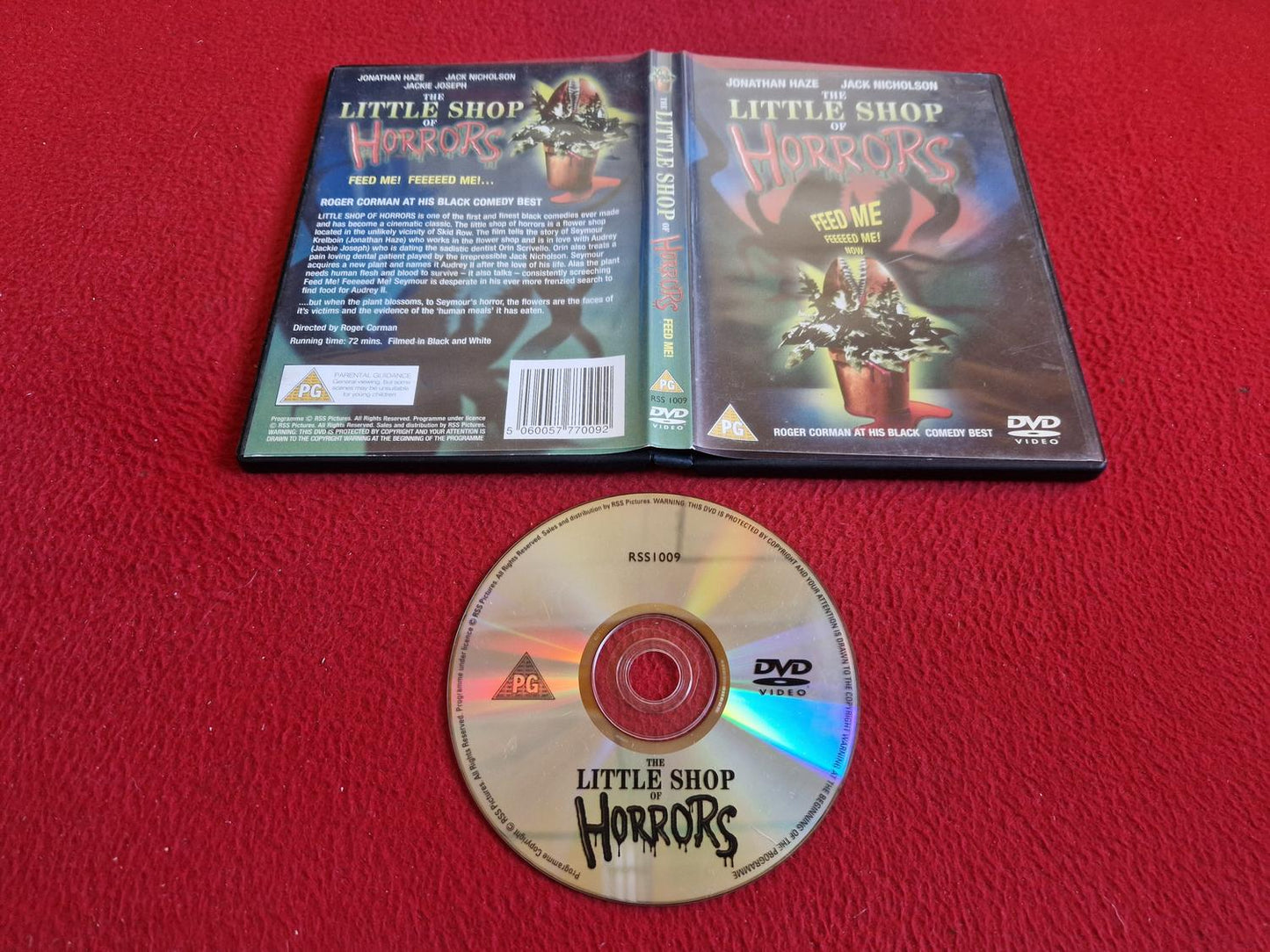 THE LITTLE SHOP OF HORRORS DVD