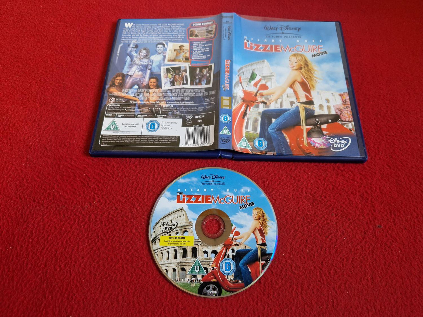 THE LIZZIE MCGUIRE MOVIE DVD