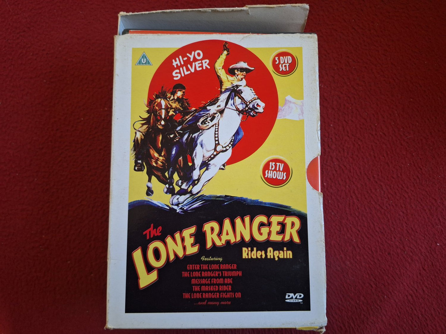 THE LONE RANGER RIDES AGAIN - 15 TV SHOWS BOX DVD