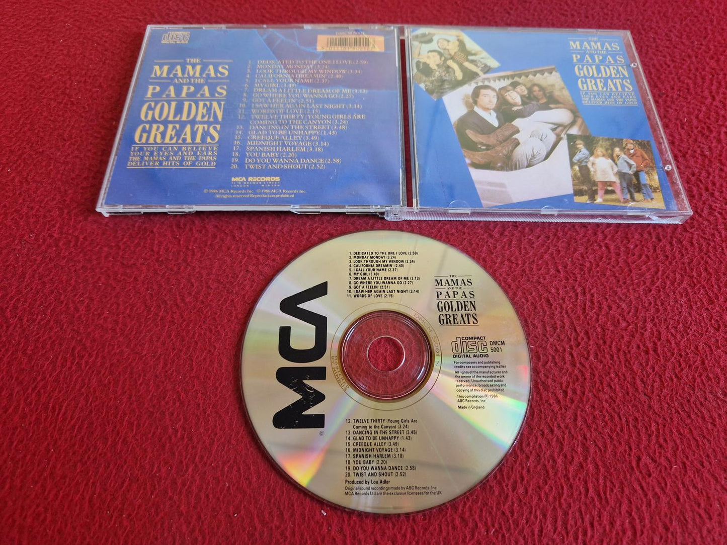 THE MAMAS AND THE PAPAS GOLDEN GREATS CD