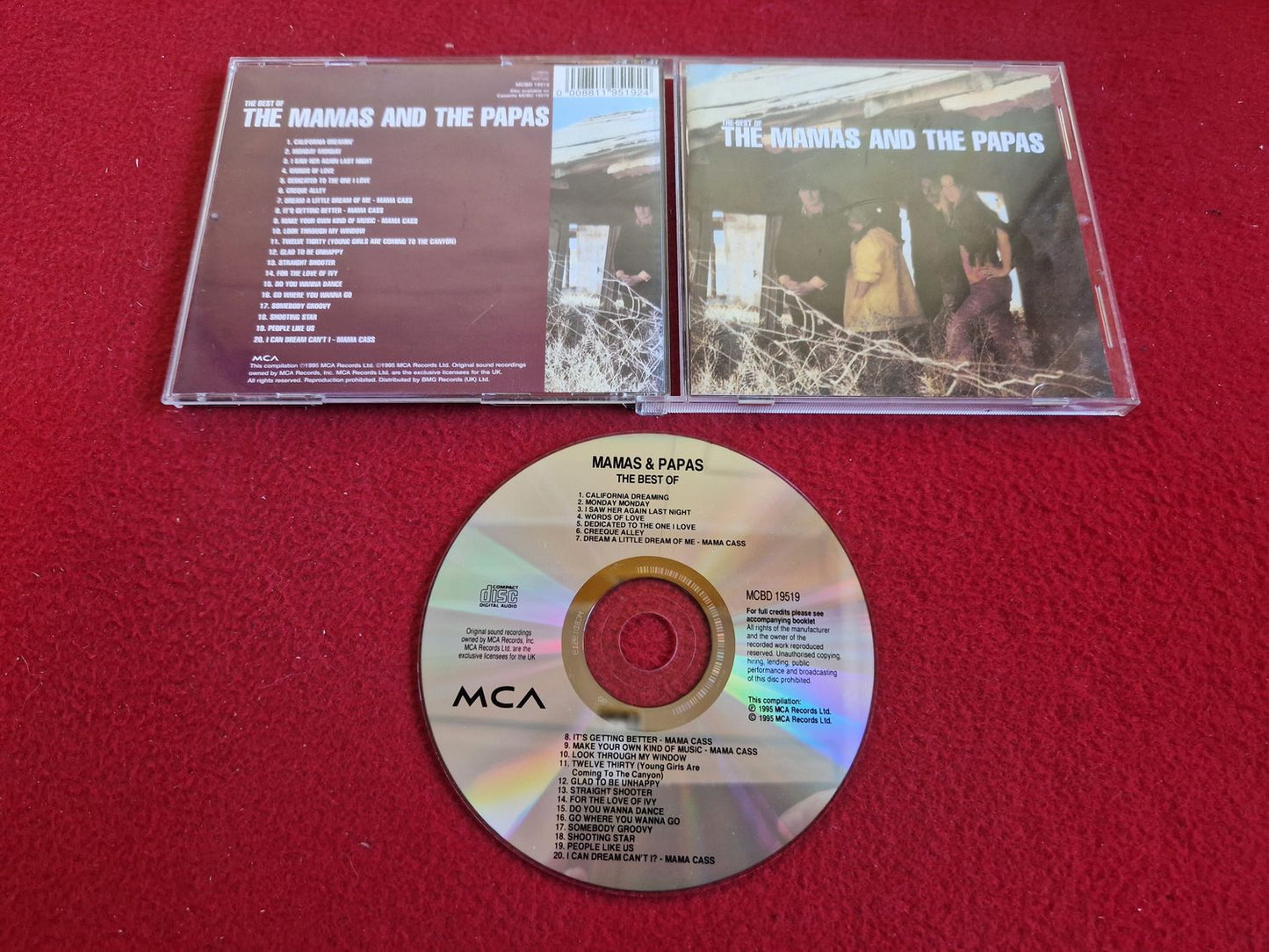 THE MAMAS AND THE PAPAS THE BEST OF till CD