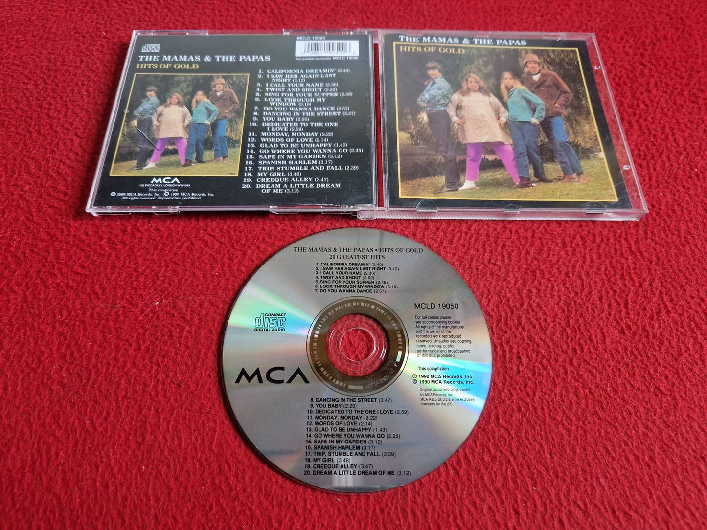 THE MAMAS & THE PAPAS HITS OF GOLD CD