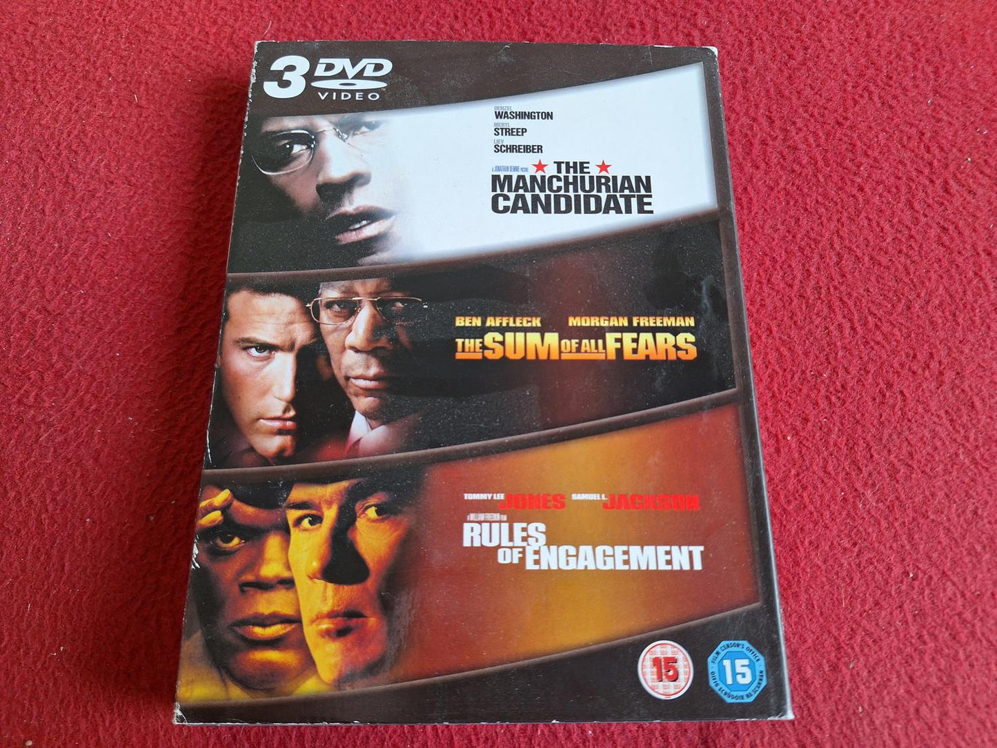 THE MANCHURIAN CANDIDATE / THE SUM OF ALL FEARS / RULES OF ENGAGEMENT BOX DVD