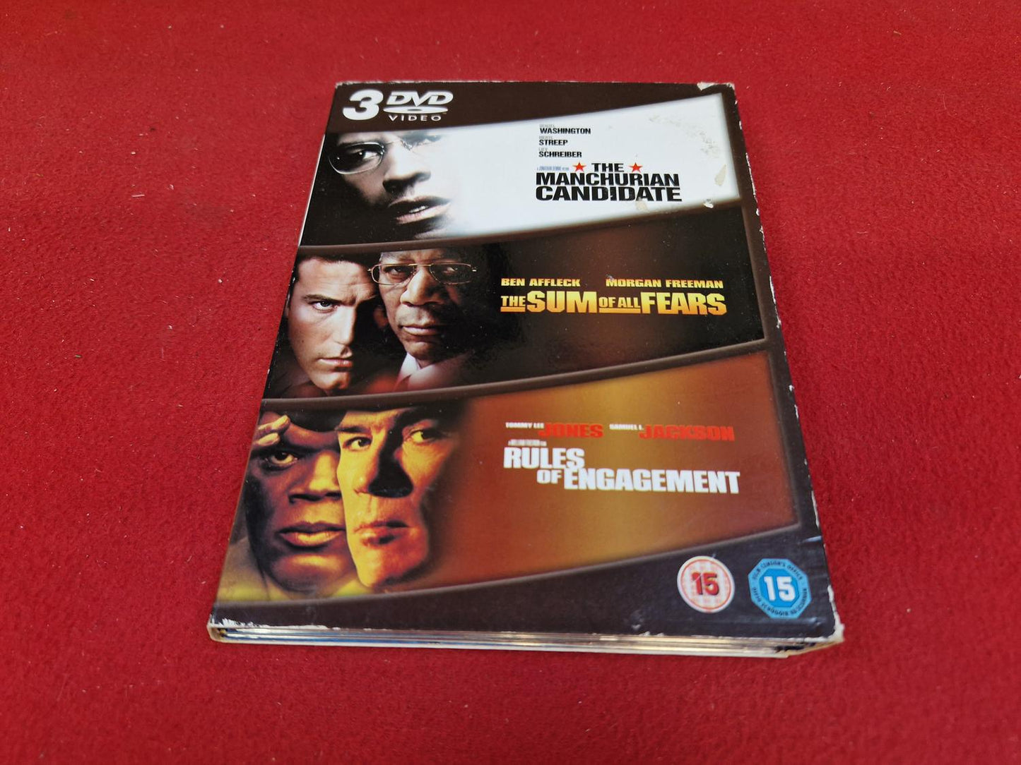 THE MANCHURIAN CANDIDATE / THE SUM OF ALL FEARS / RULES OF ENGAGEMENT BOX DVD