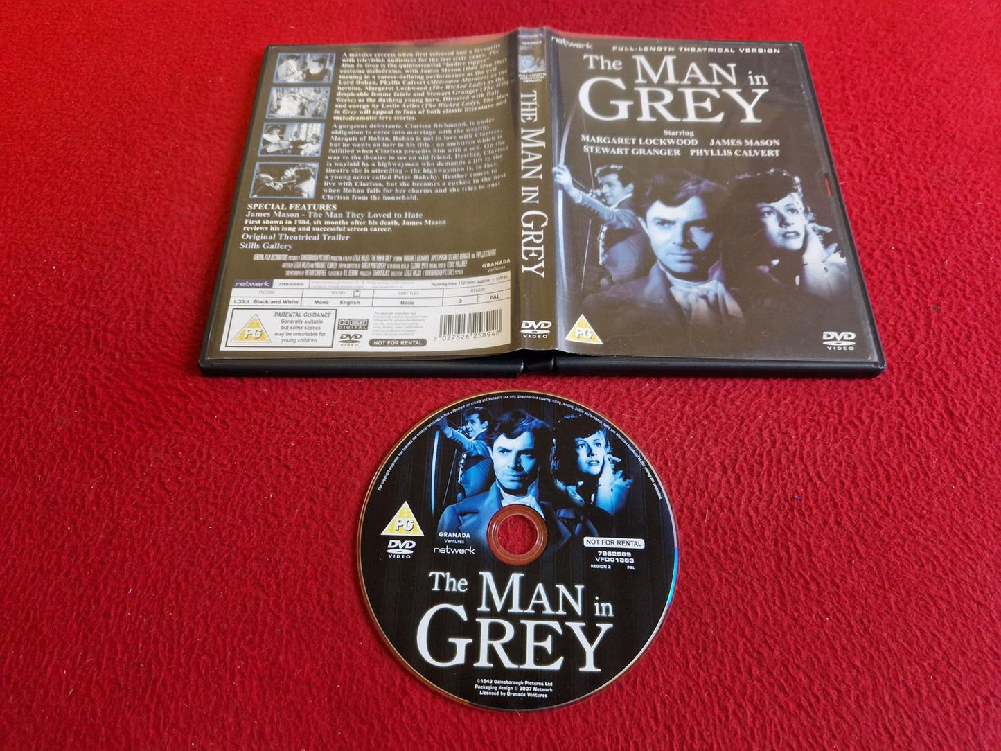 THE MAN IN GREY DVD