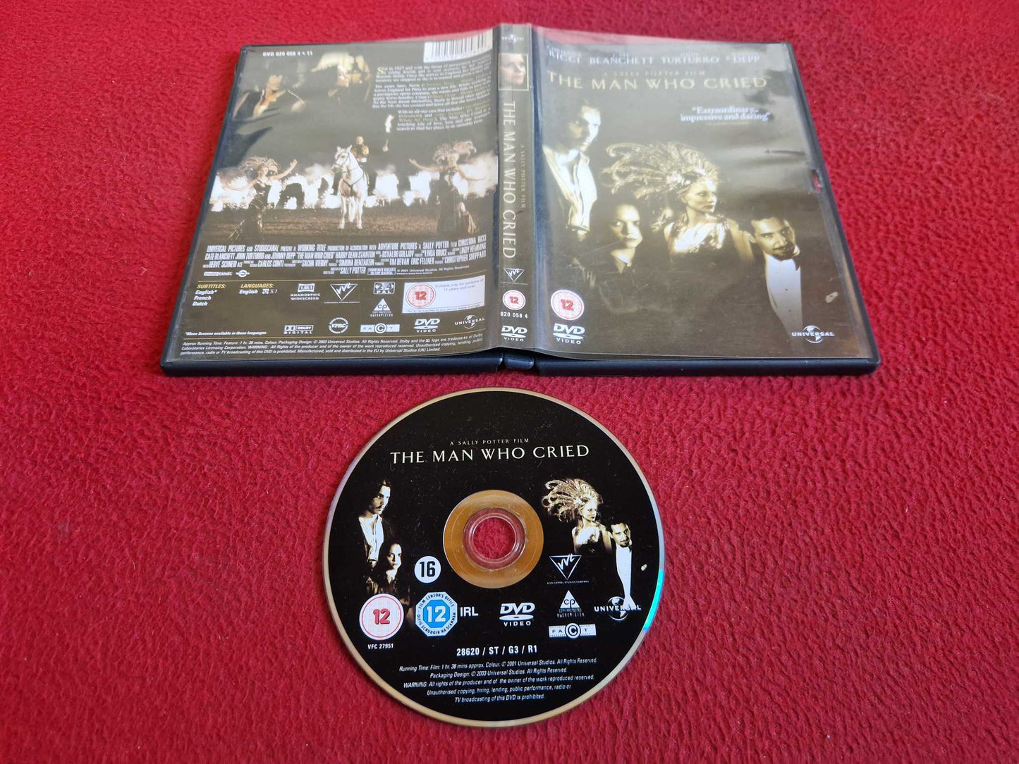 THE MAN WHO CRIED DVD