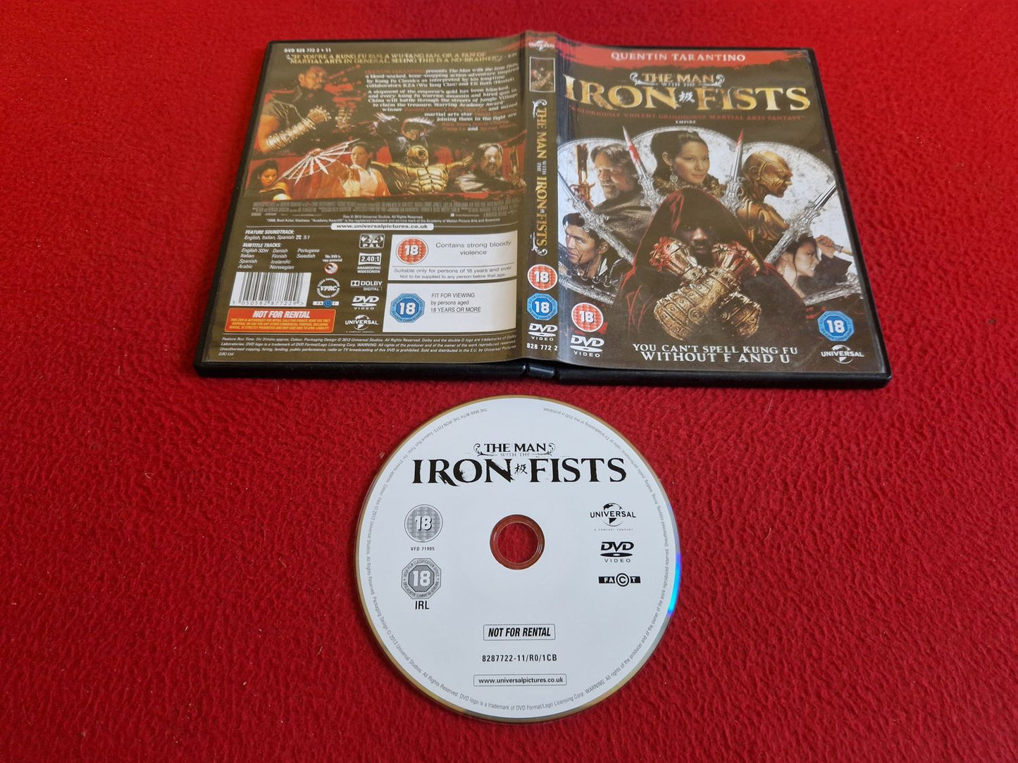 THE MAN WITH THE IRON FISTS DVD