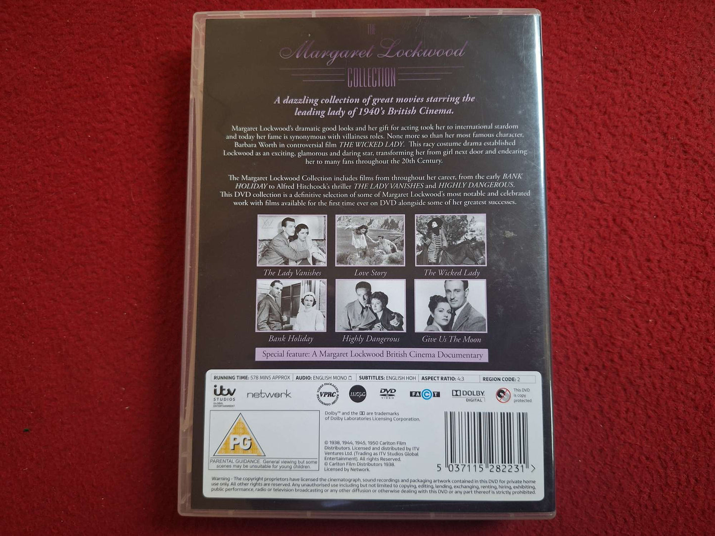 THE MARGARET LOCKWOOD COLL - THE LADY VANISHES / LOVE STORY mfl BOX DVD