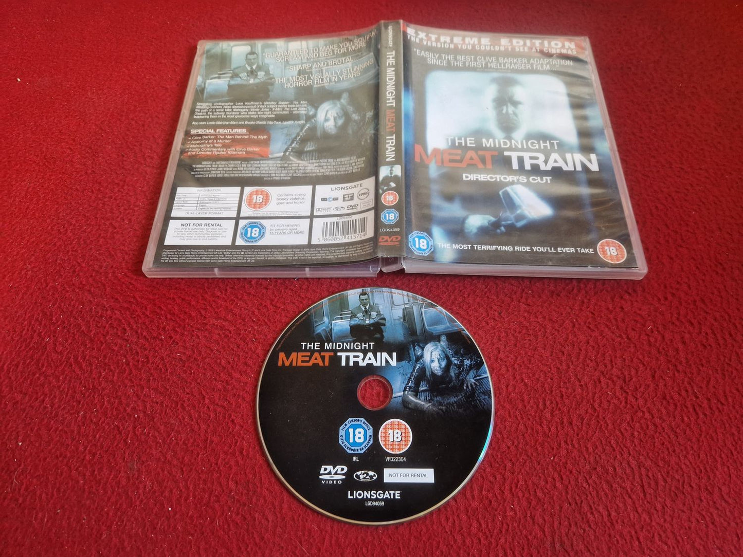 THE MIDNIGHT MEAT TRAIN DVD