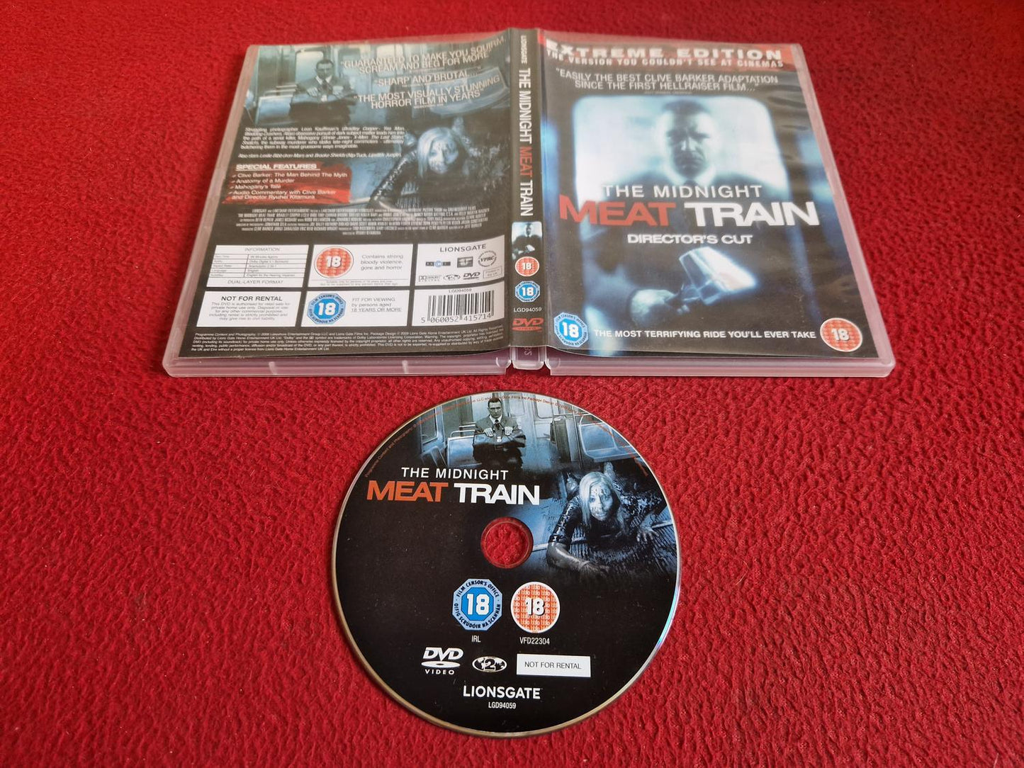 THE MIDNIGHT MEAT TRAIN DVD