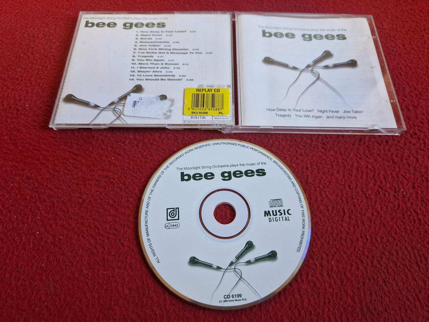 THE MOONLIGHT STRING ORCHESTRA PLAYS THE MUSIC OF THE BEE GEES CD