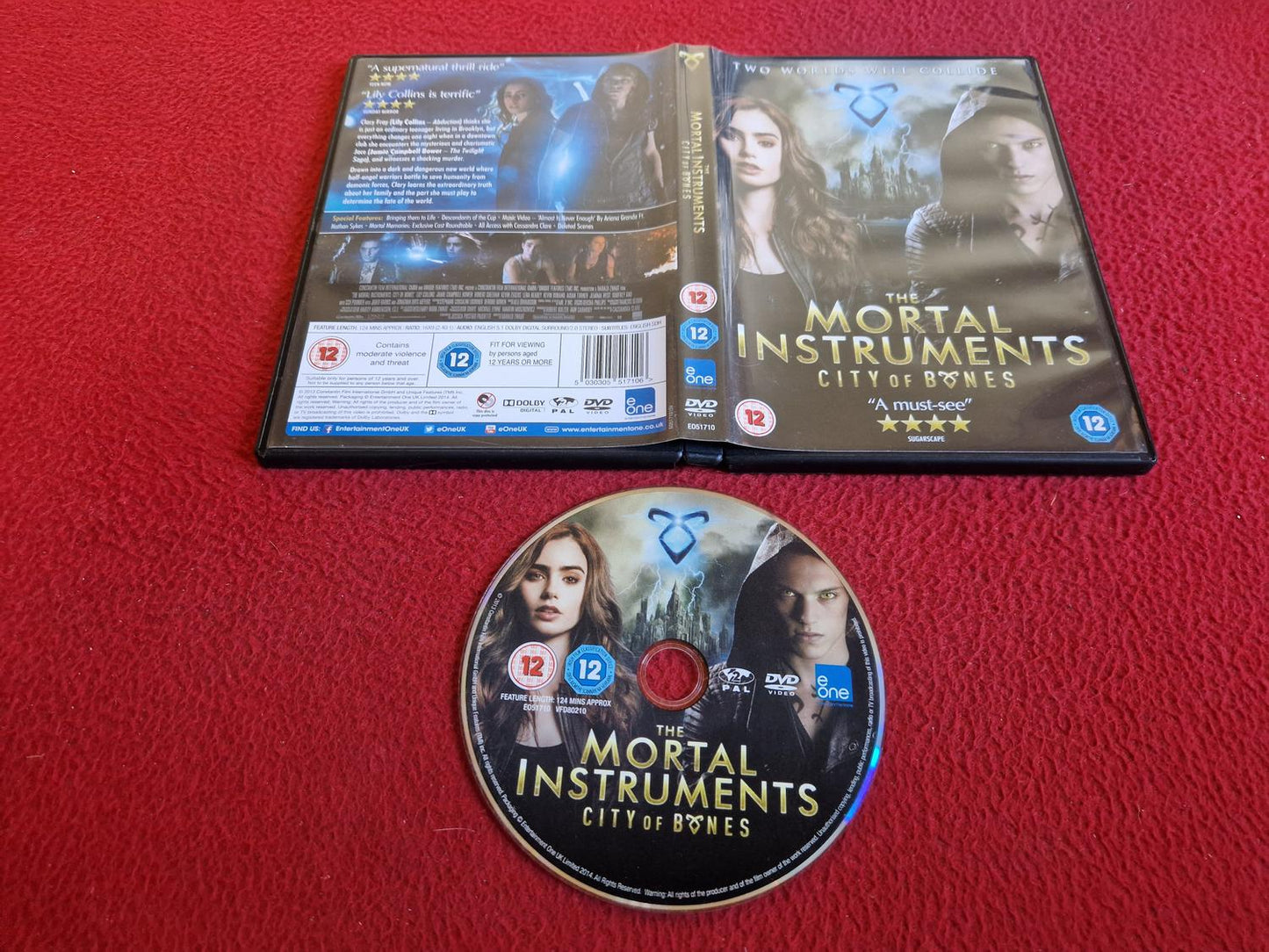 THE MORTAL INSTRUMENTS CITY OF BONES DVD